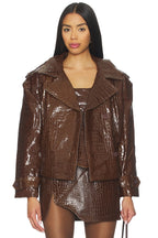 Brooklyn Trench Leather Coat