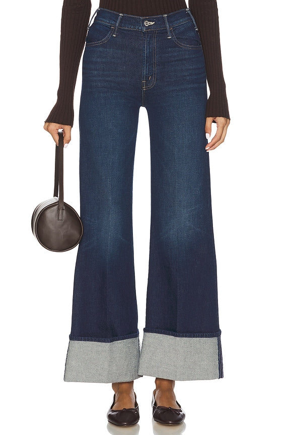 The Petite Hustler Roller Sneak Cuff Jeans