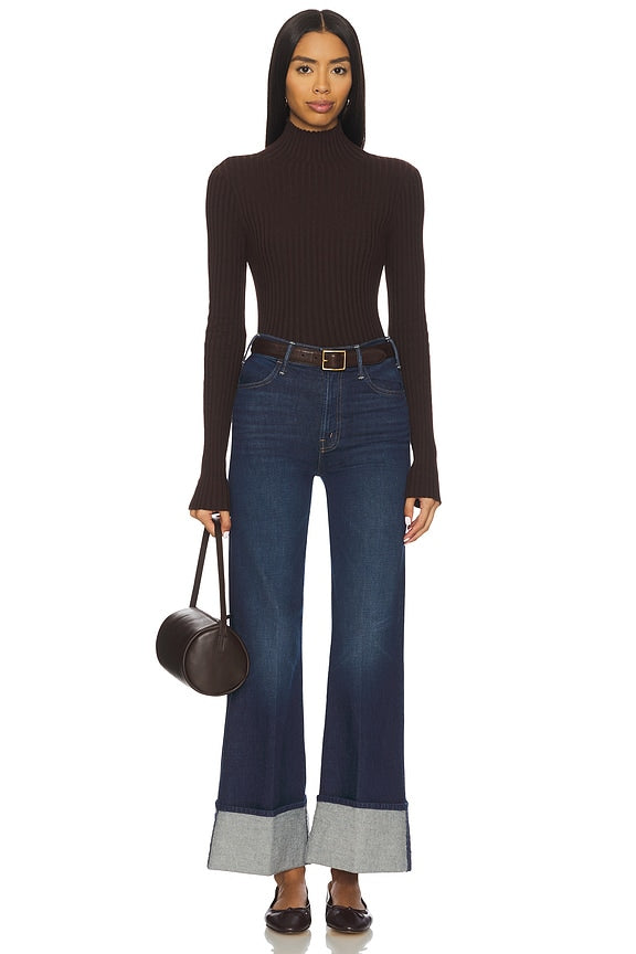 The Petite Hustler Roller Sneak Cuff Jeans