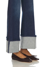 The Petite Hustler Roller Sneak Cuff Jeans