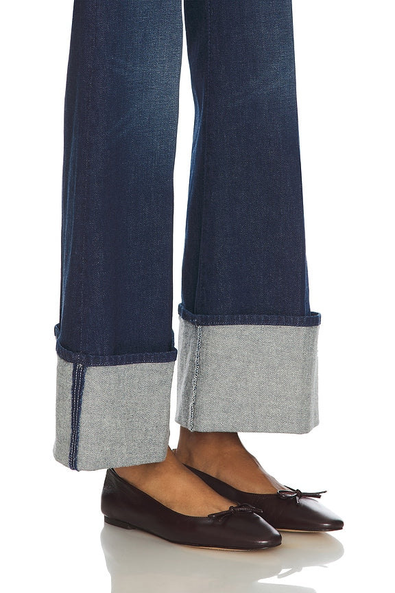The Petite Hustler Roller Sneak Cuff Jeans
