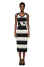 MSGM Striped Long Dress