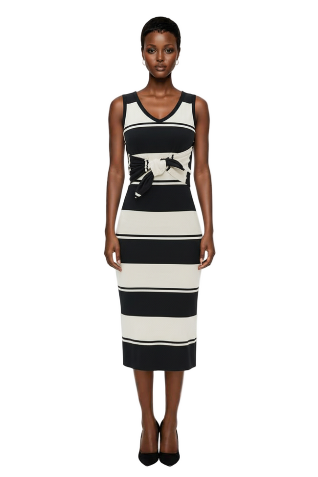 MSGM Striped Long Dress Hover Image