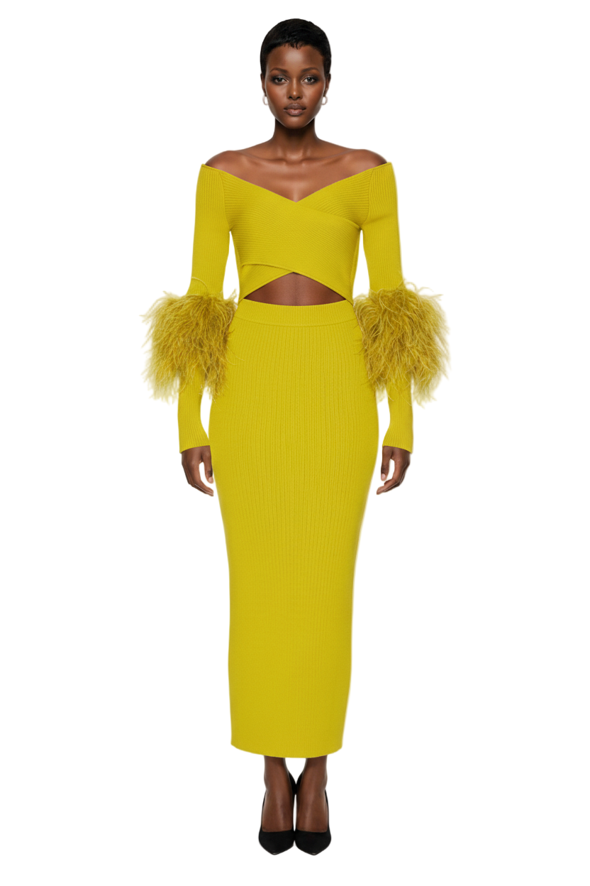 Matte Viscose Cross Front Dress