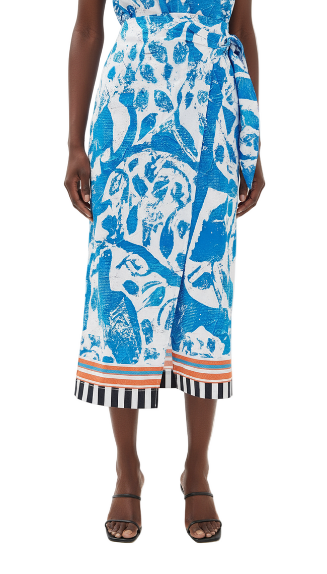 Midi Wrap Skirt Hover Image