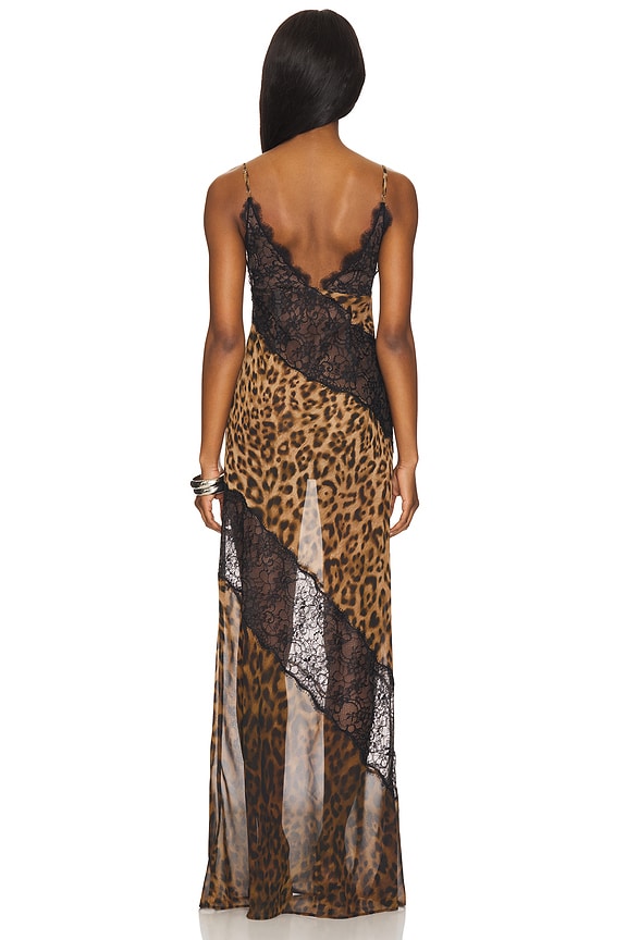 The Bellucci Maxi Dress in Leopard Print