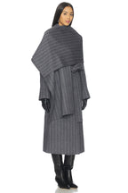 Candice Scarf Double Wool Long Coat
