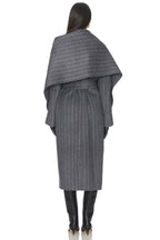 Candice Scarf Double Wool Long Coat