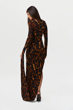 Bare Body Sleeve Drape Maxi Dress