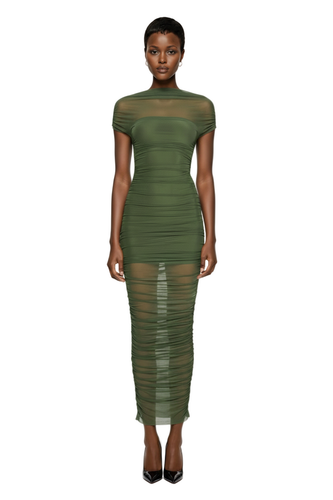 Noel Mesh Midi Dress Hover Image