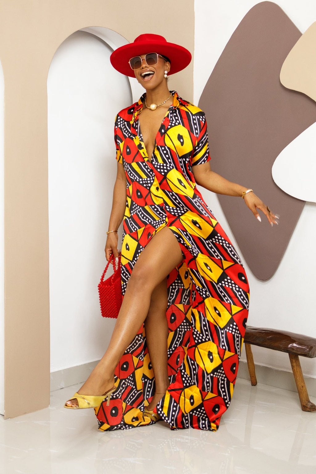 Audacious Printed African Ankara Kaftan