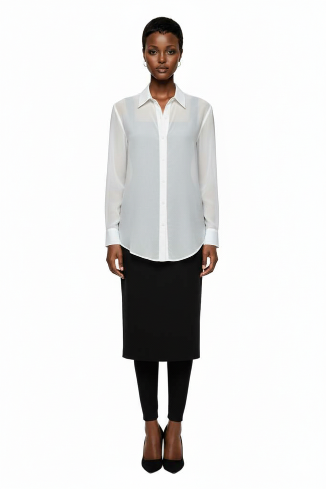 Oversized Silk Shirt Hover Image