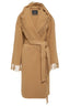 Fringed wool wrap coat | Balenciaga