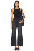Anessa Wide Leg Jeans in Viper Black Distressed