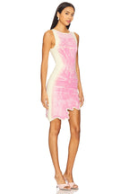 PH5 Hazel Denim Print Mini Dress in Sweet Pink