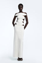 Elettra Maxi Dress in Ivory