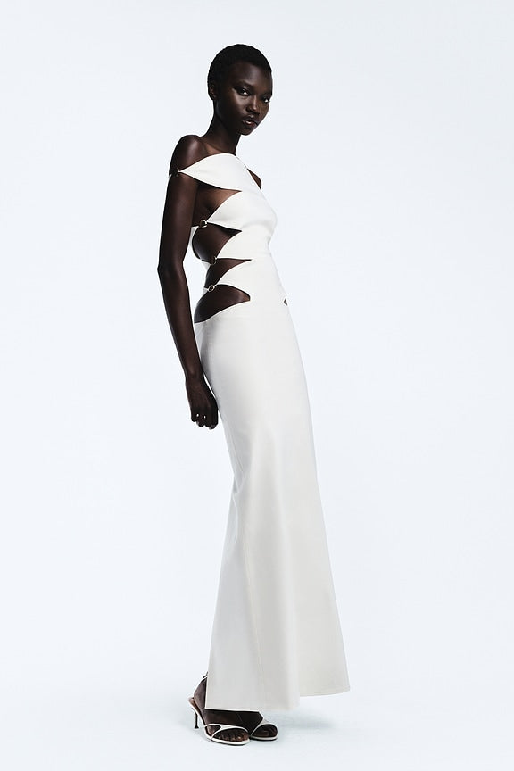 Elettra Maxi Dress in Ivory