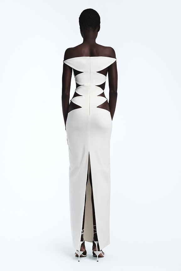Elettra Maxi Dress in Ivory