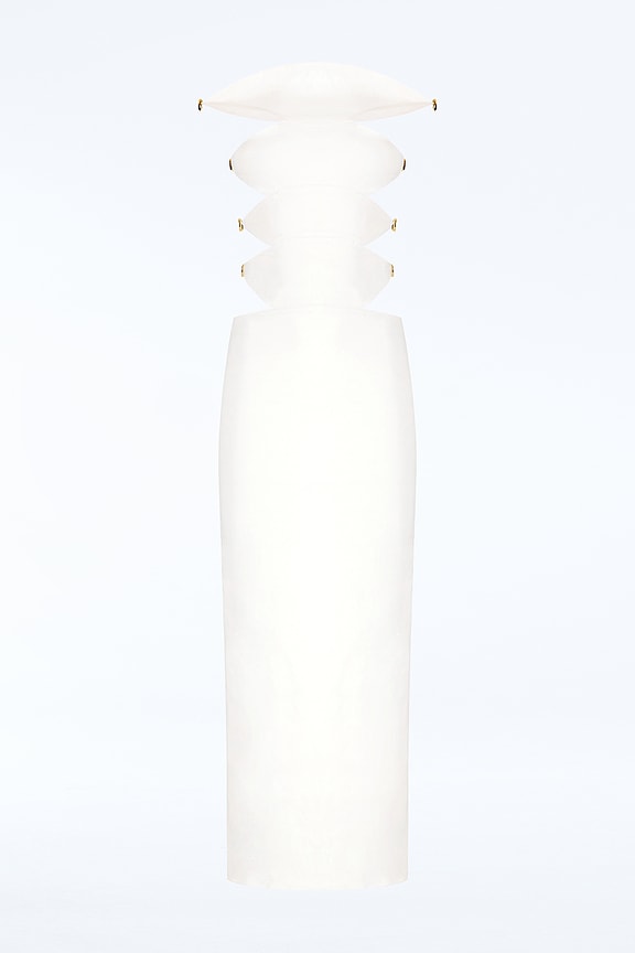 Elettra Maxi Dress in Ivory Hover Image