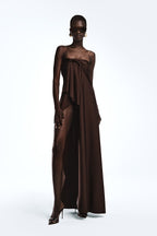 Enzo Asymmetric Maxi Dress