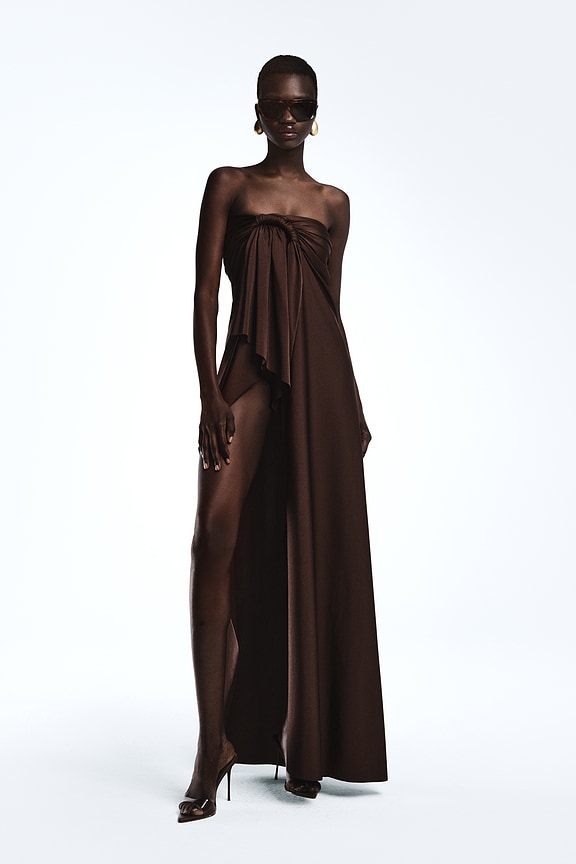 Enzo Asymmetric Maxi Dress