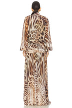 Opaline Dress in Melting Animal Print