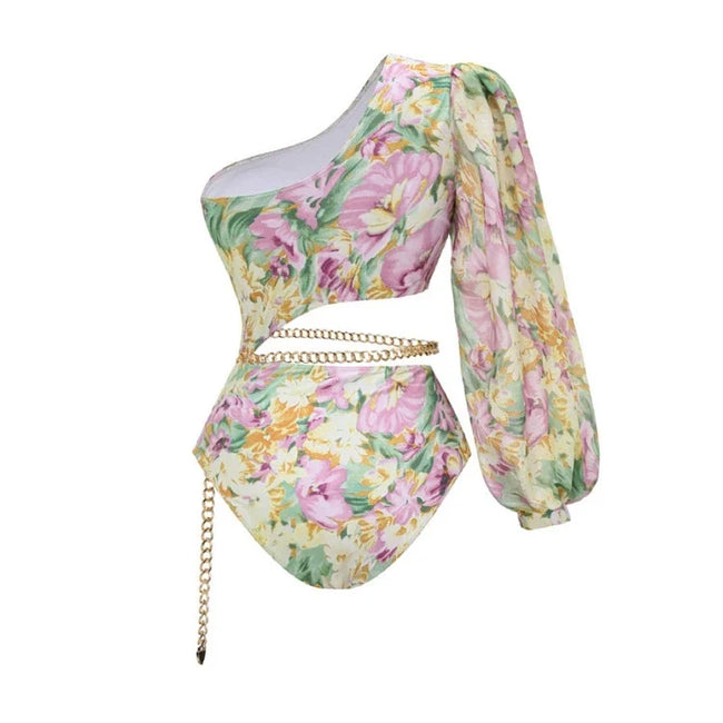 Wanderlust Floral Ruffle Swimsuit Set Hover Image
