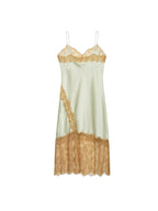 Worthy Satin Lace Slip Dress