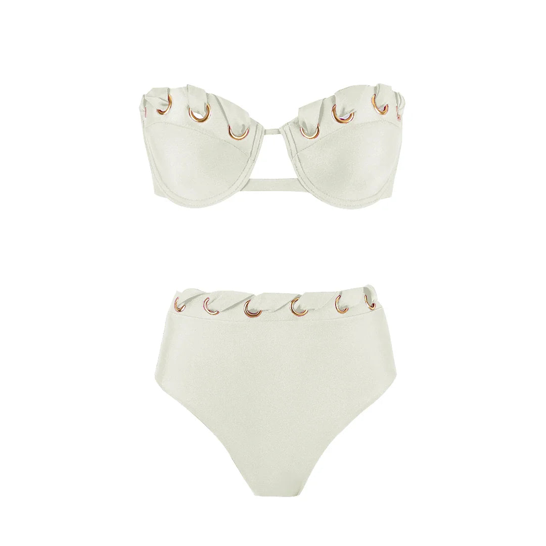 Radiant Golden High Waist Bikini Set
