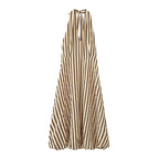 Free Spirit Striped Halter Maxi Dress