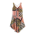 Wild Heart Patchwork Asymmetrical Maxi Dress