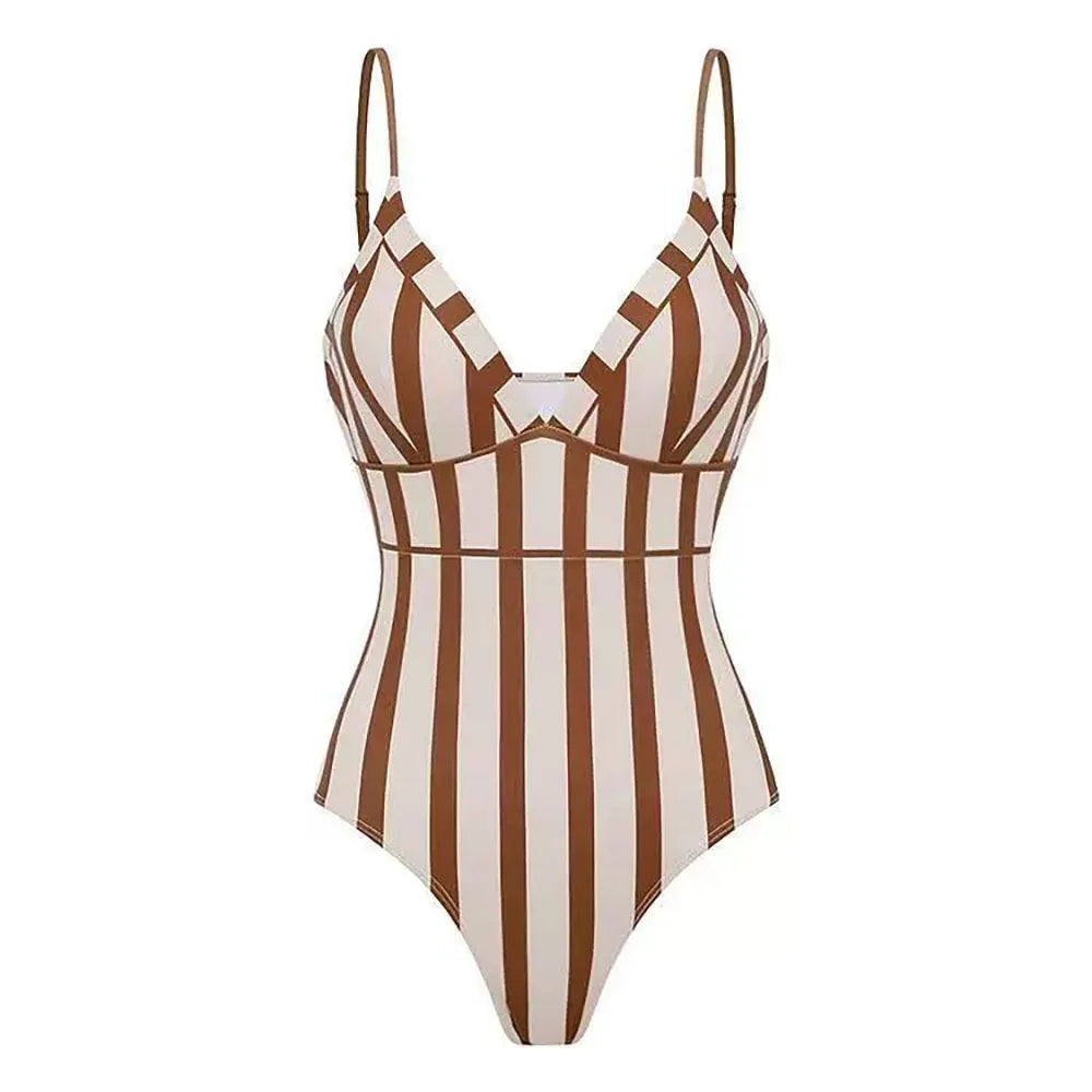 Radiant Striped One-Piece Swimsuit