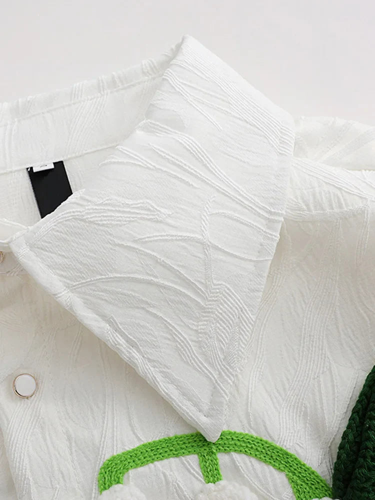Divine Embroidered Textured Blouse