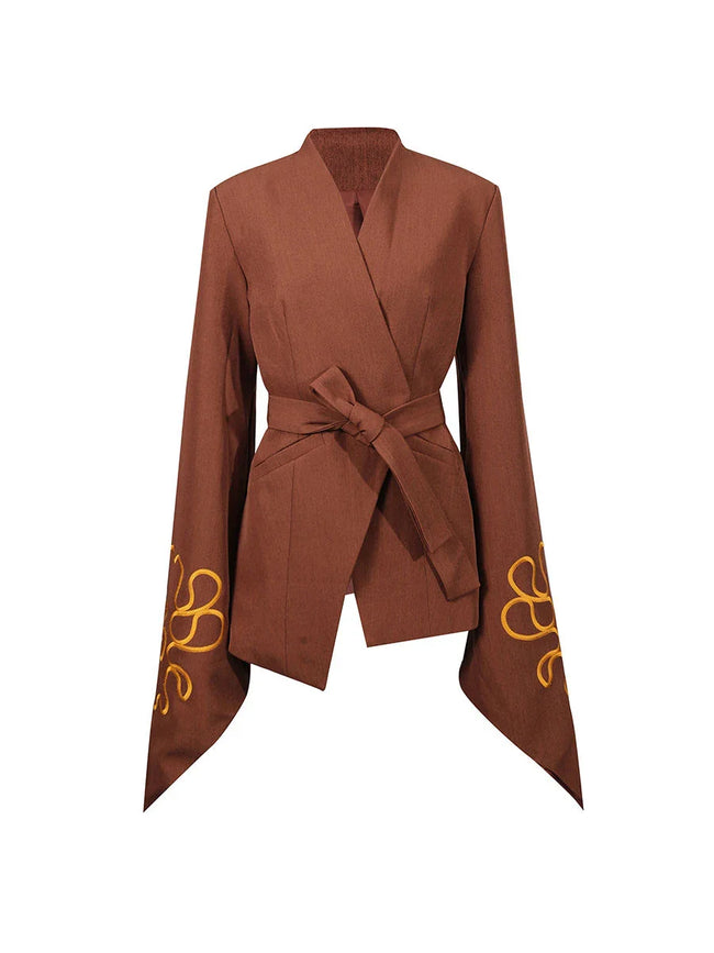 Audacious Embroidered Oversized Blazer Hover Image