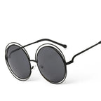 Radiant Gold Round Sunglasses