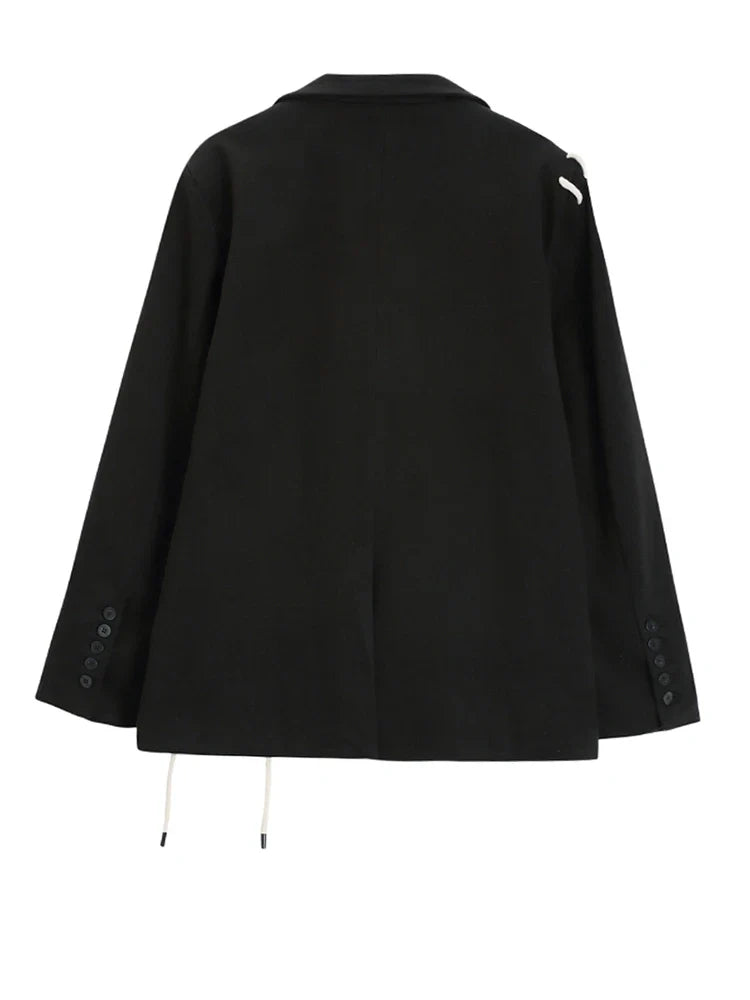 Audacious Drawstring Loose Fit Blazer