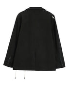 Audacious Drawstring Loose Fit Blazer
