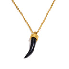 Fearless Gold Resin Pendant Necklace