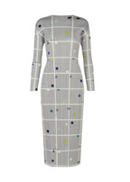 Vibrant Plaid Pleated Maxi Dress