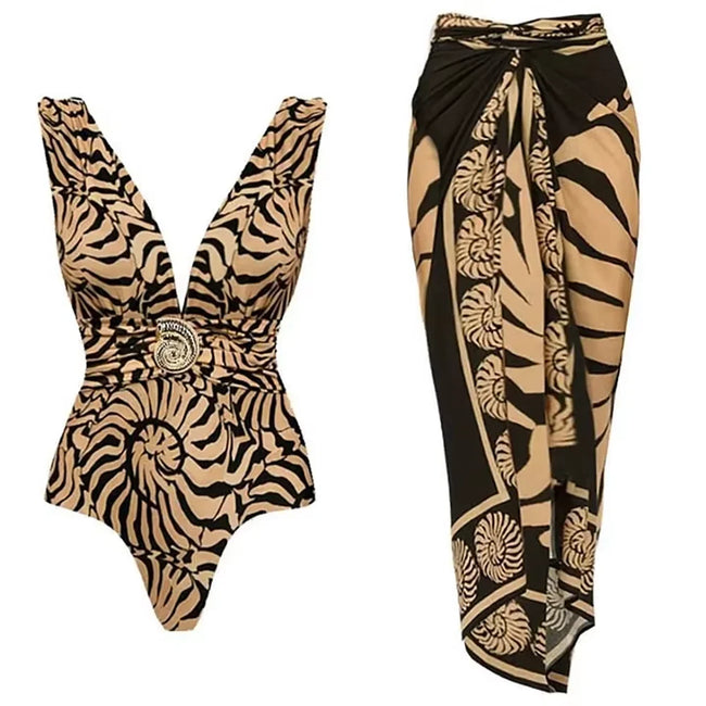 Wanderlust Shell Print Bikini Set Hover Image