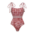 Wanderlust Printed Fringe Bikini Set