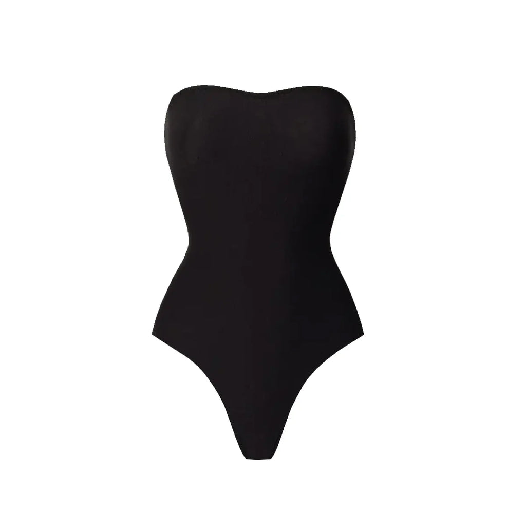 Radiant Strapless Solid Swimsuit Set