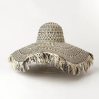 Wanderlust Woven Straw Fringe Hat