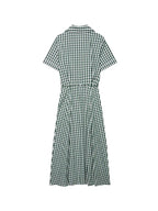 Limitless Plaid Midi Shirt Dress