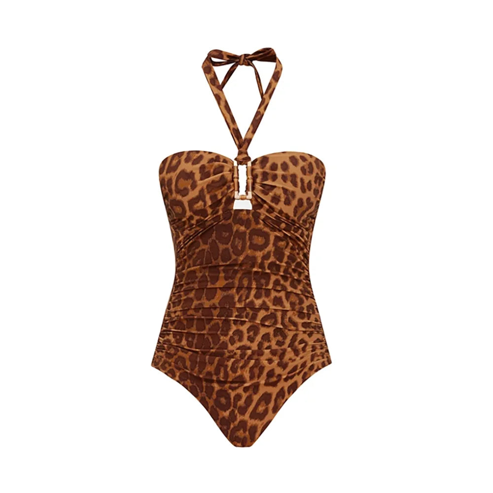 Fierce Leopard Retro One-Piece