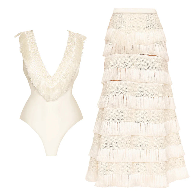 Boundless Tassel Fringe Bikini Set Hover Image