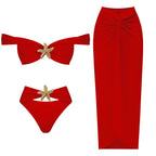 Radiant Gold Starfish Bikini Set