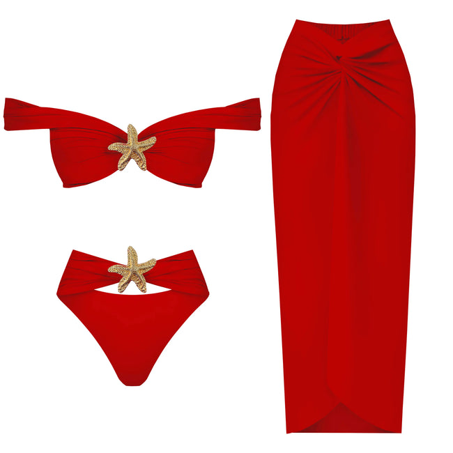 Radiant Gold Starfish Bikini Set Hover Image