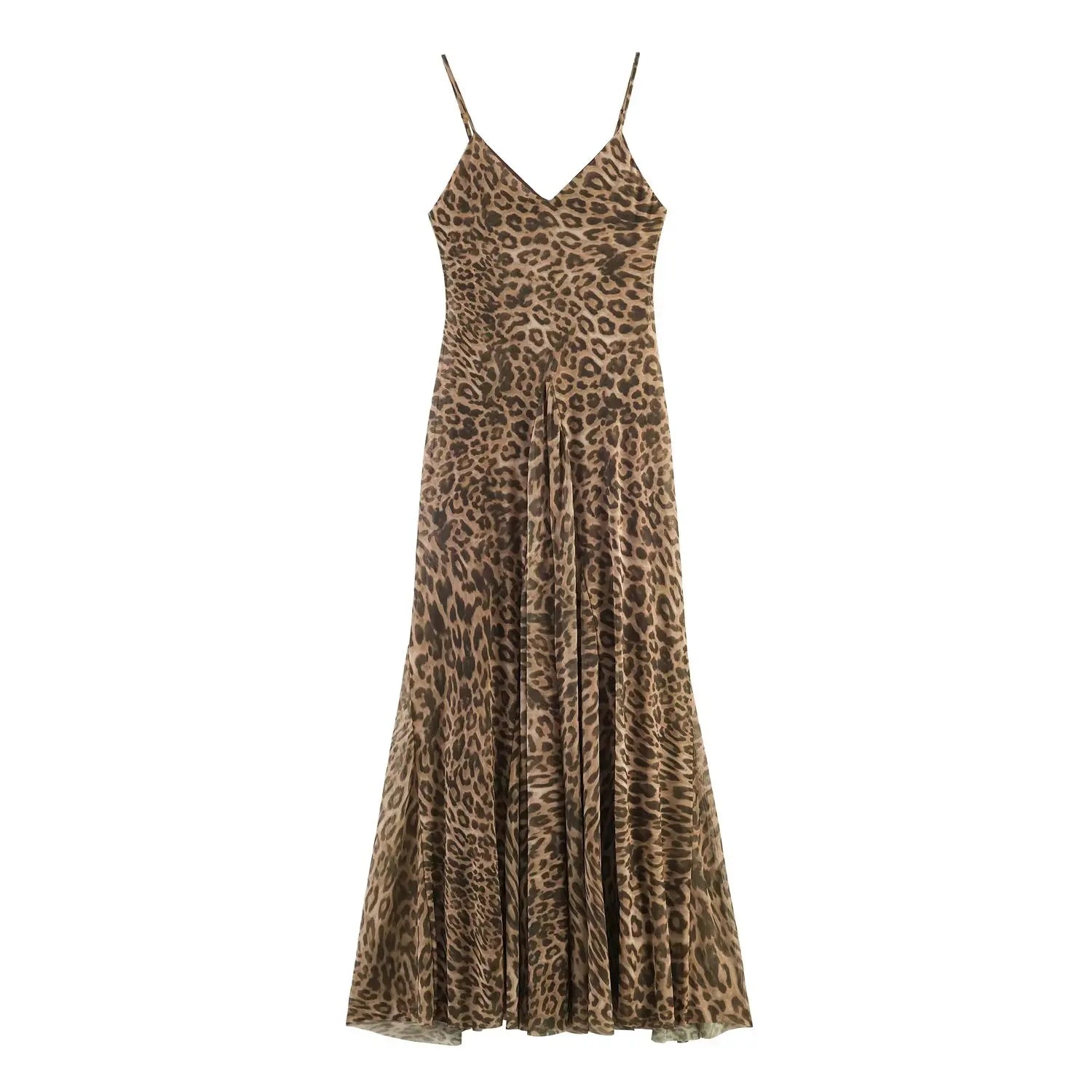 Fierce Leopard Print Maxi Dress