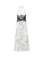 Radiant Lace Polka Dot Maxi Dress